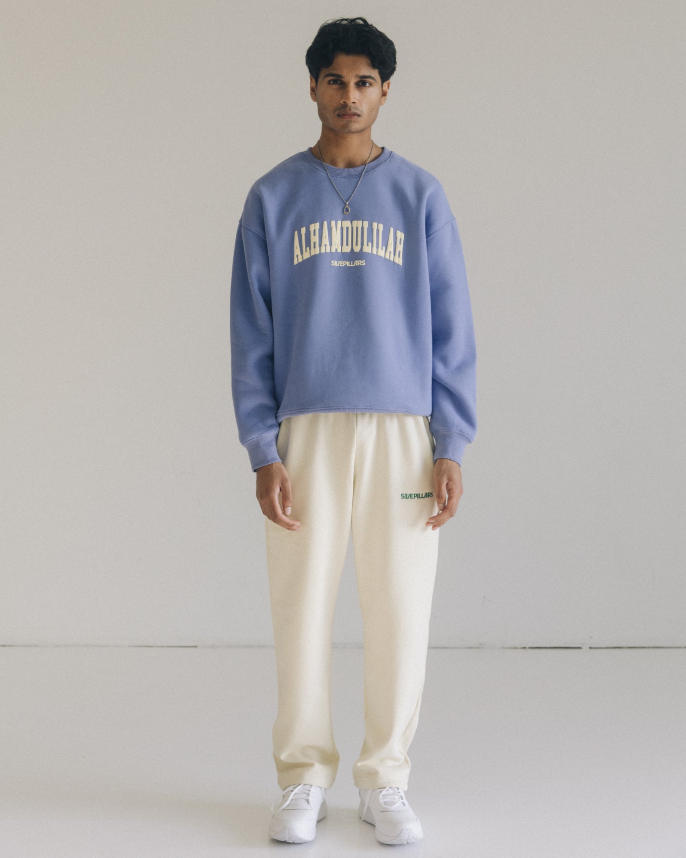 Alhamdulillah Crewneck - Powder Blue