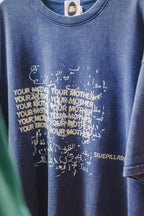 YM3X Manuscript Tee - Washed Purple
