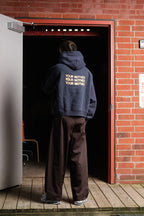 YM3X Boxy Hoodie - Navy Blue