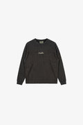 Ribbed Long Sleeve Tee - Washed Black