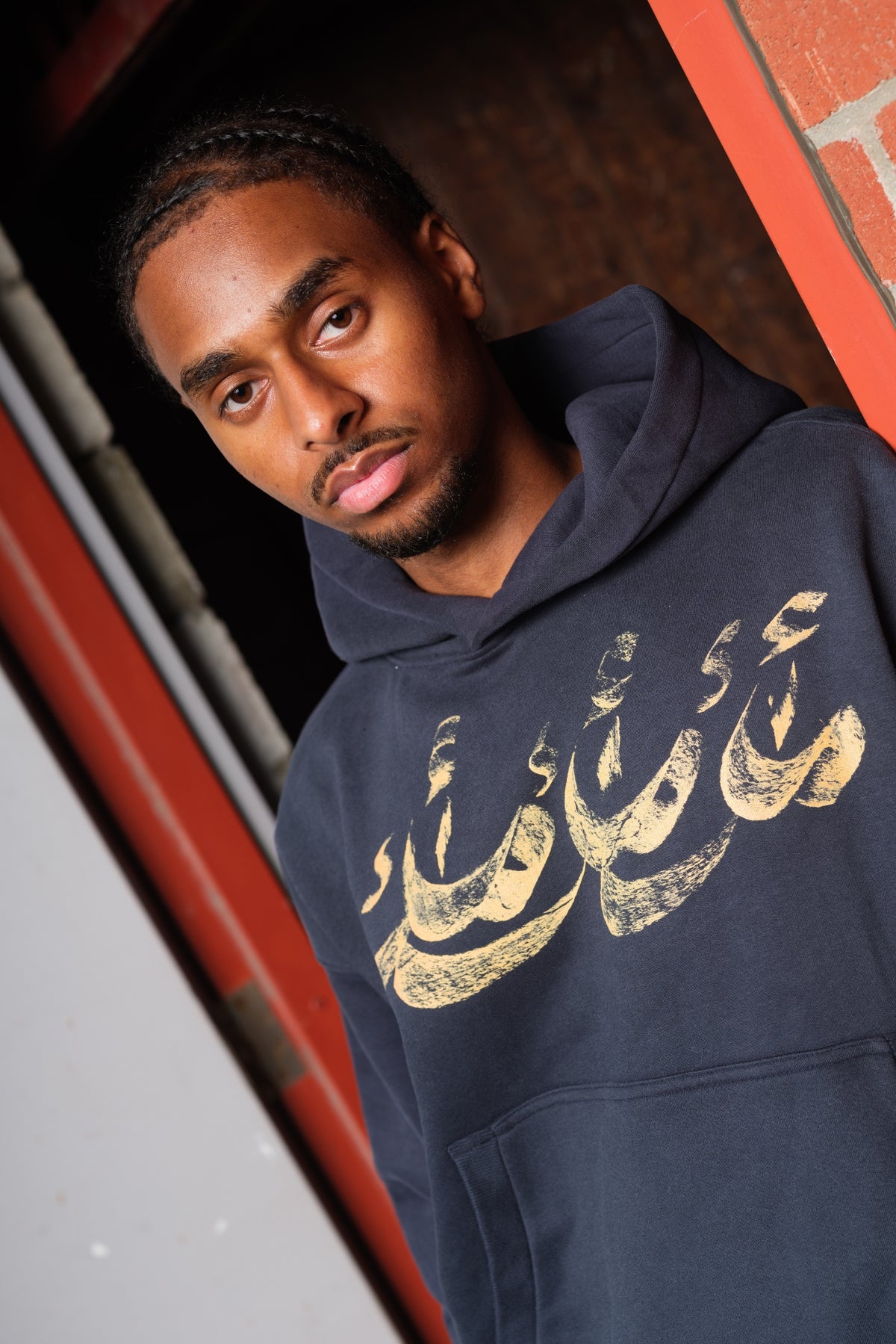 YM3X Boxy Hoodie - Navy Blue