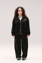 Hub (Love) Zip-Up Hoodie - Black