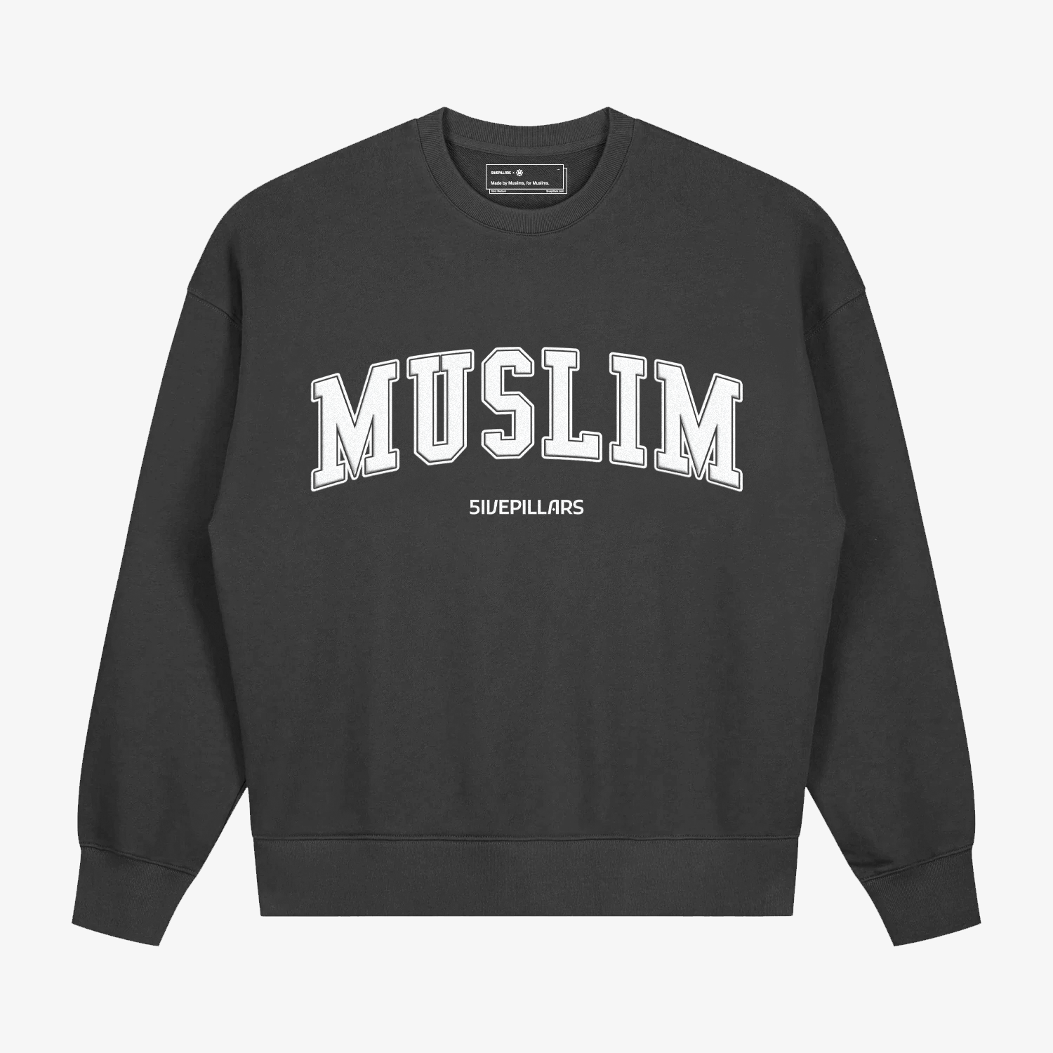 Muslim Crewneck - Washed Black