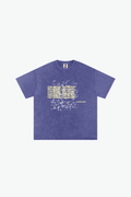 YM3X Manuscript Tee - Washed Purple