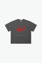 YM3X Calligraphy Tee - Dark Gray