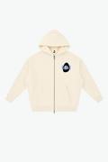 YM3X Lovers Jihad Zip Hoodie - Cream