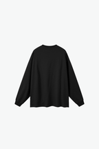 YM3X Script LS Tee - Black