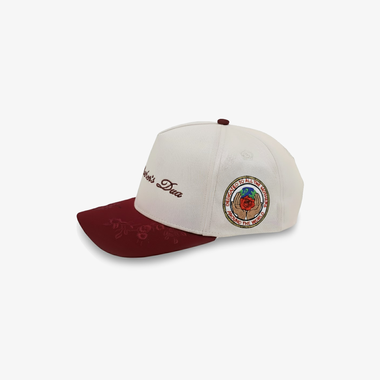 A Mother's Dua Hat - Cream/Maroon