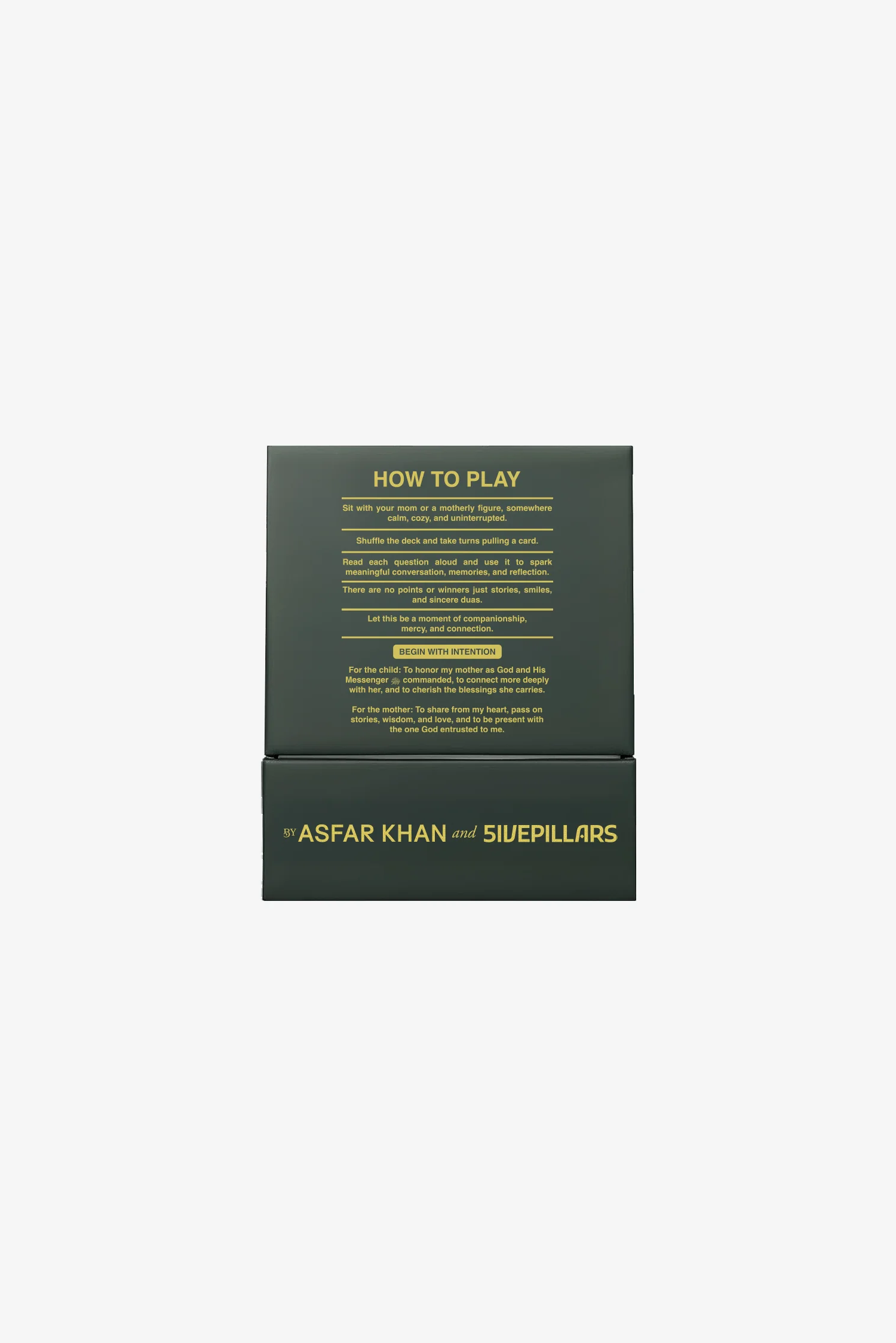 A Mother's Dua Trivia Cards - how to play