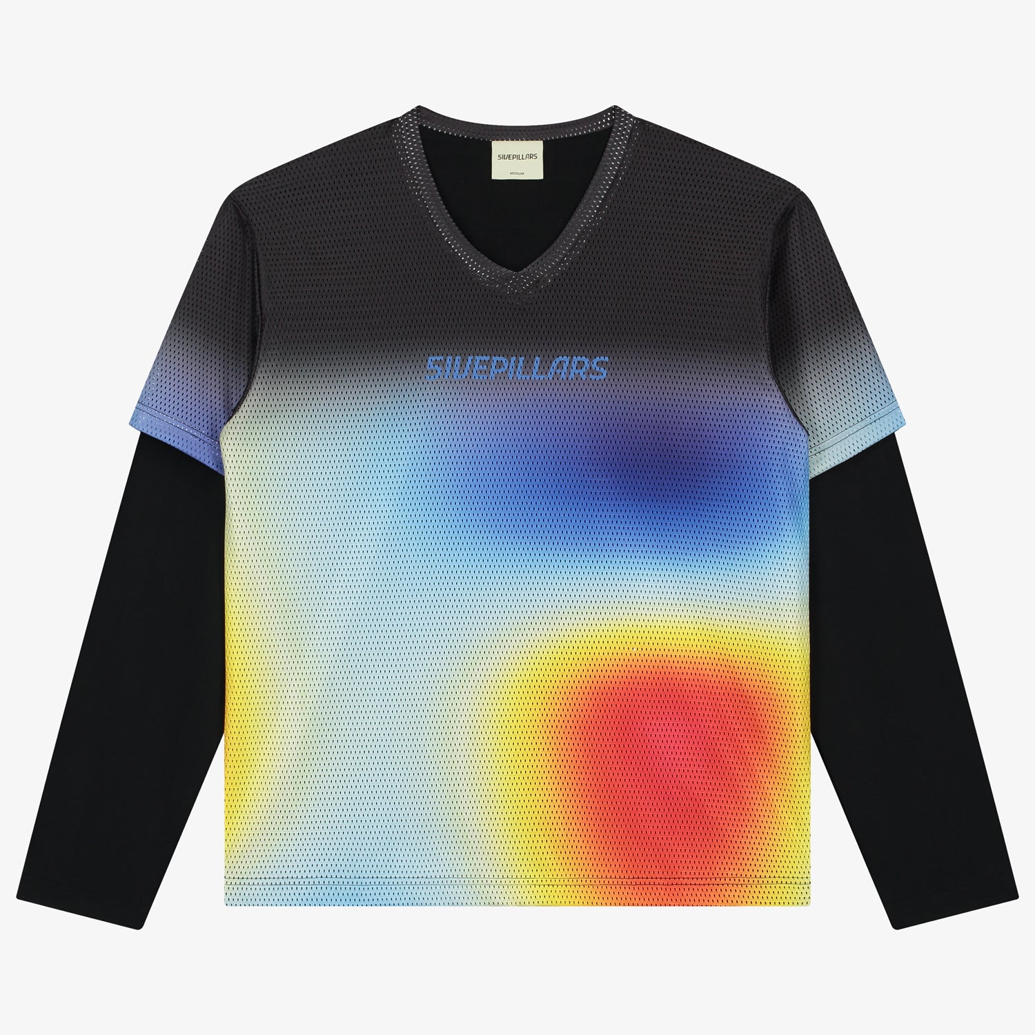 5ivepillars Mesh Long Sleeve Tee - Multicolor