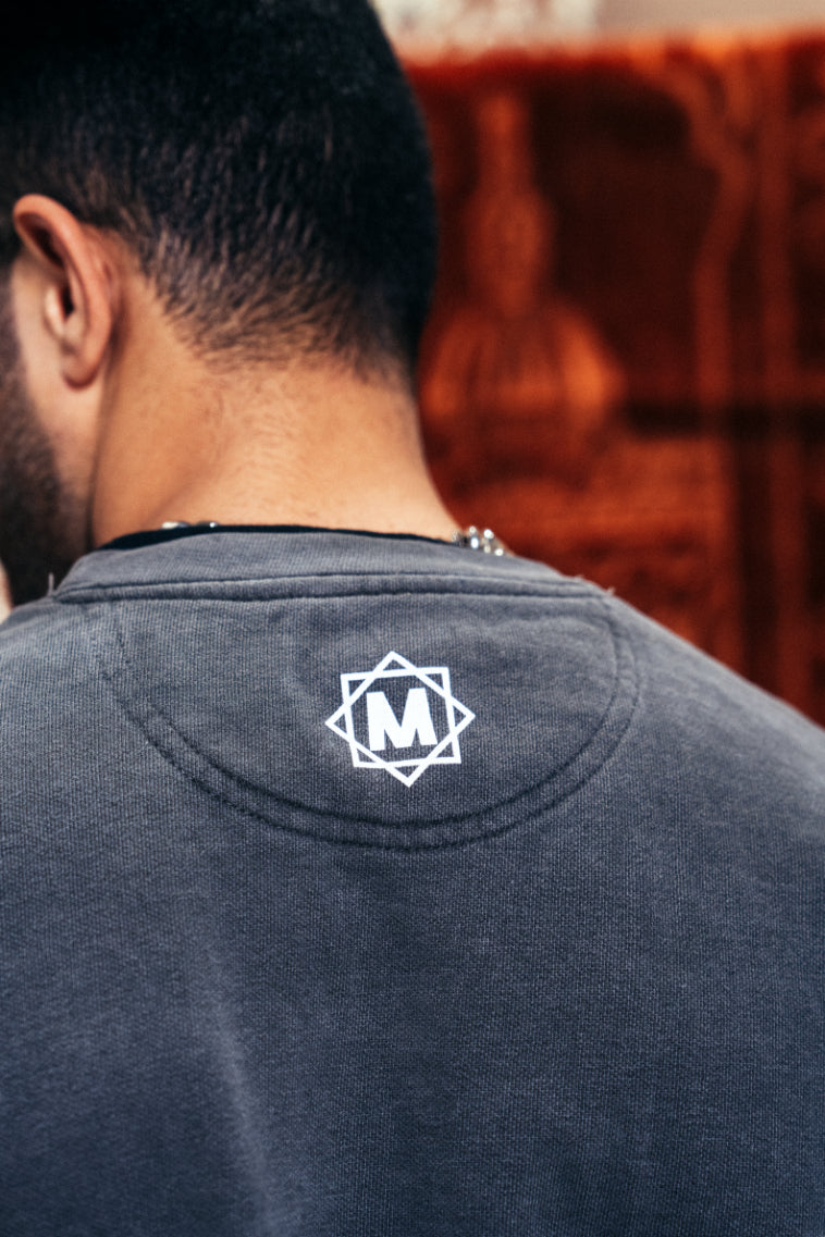 Muslim Crewneck - Washed Black