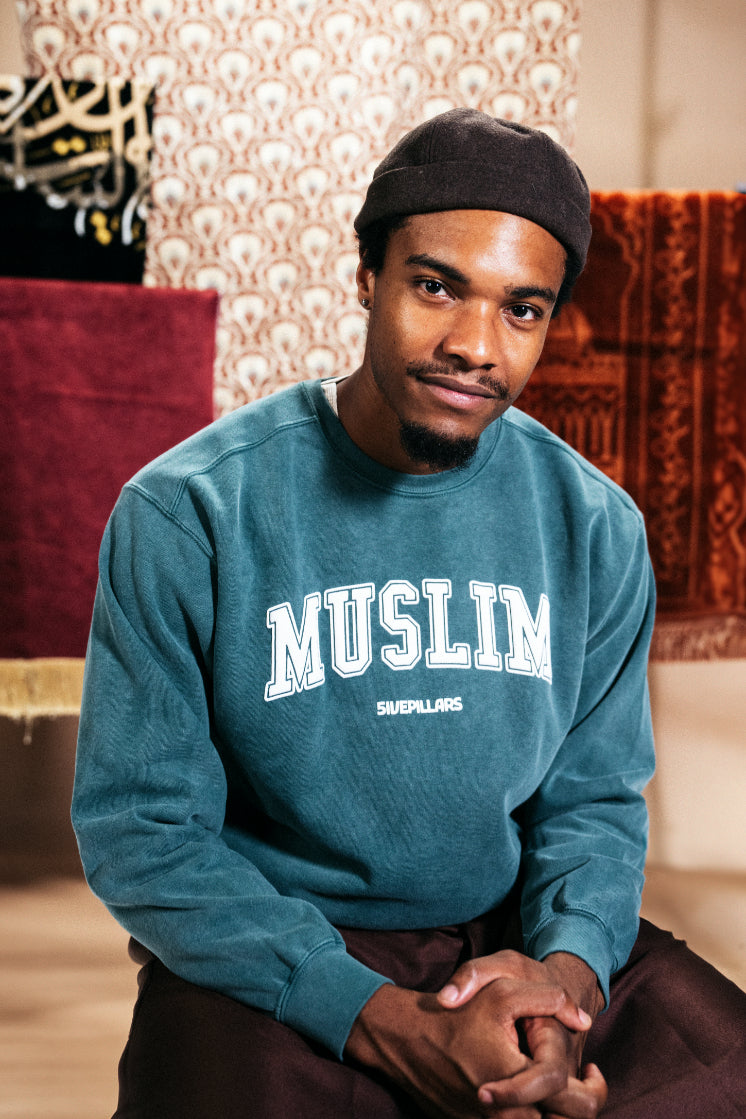 Muslim Crewneck - Washed Green