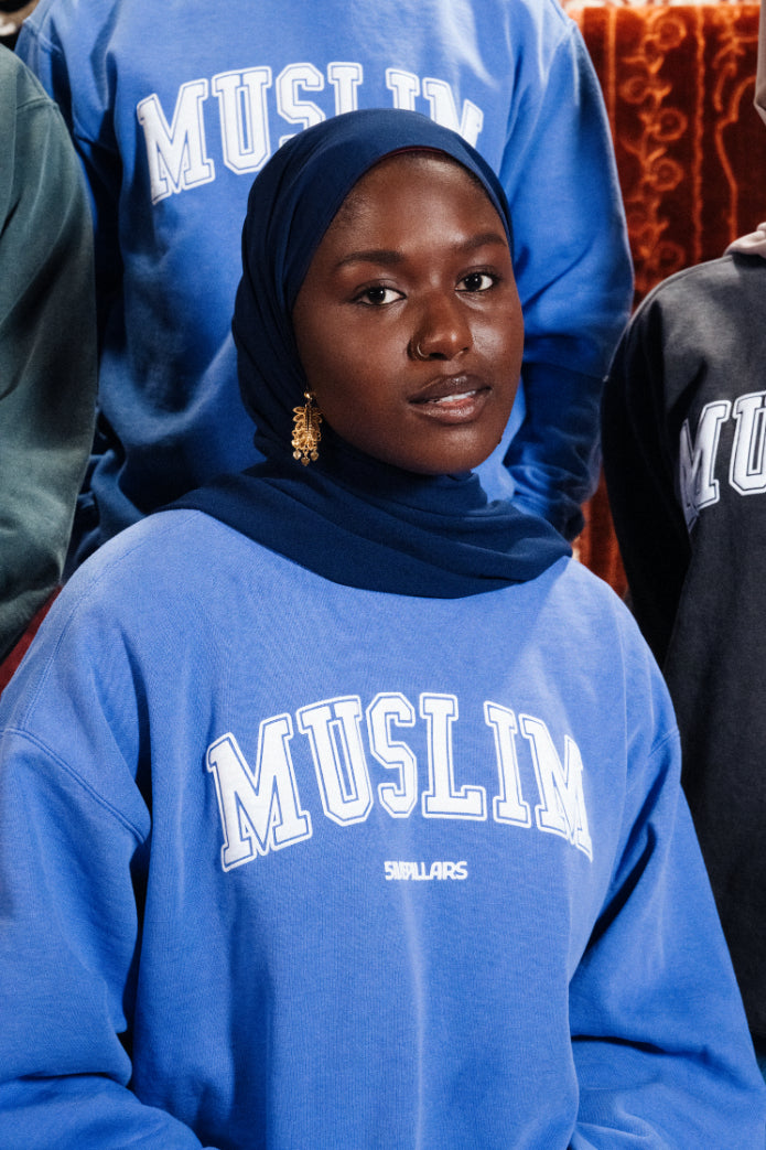 Muslim Crewneck - Washed Blue