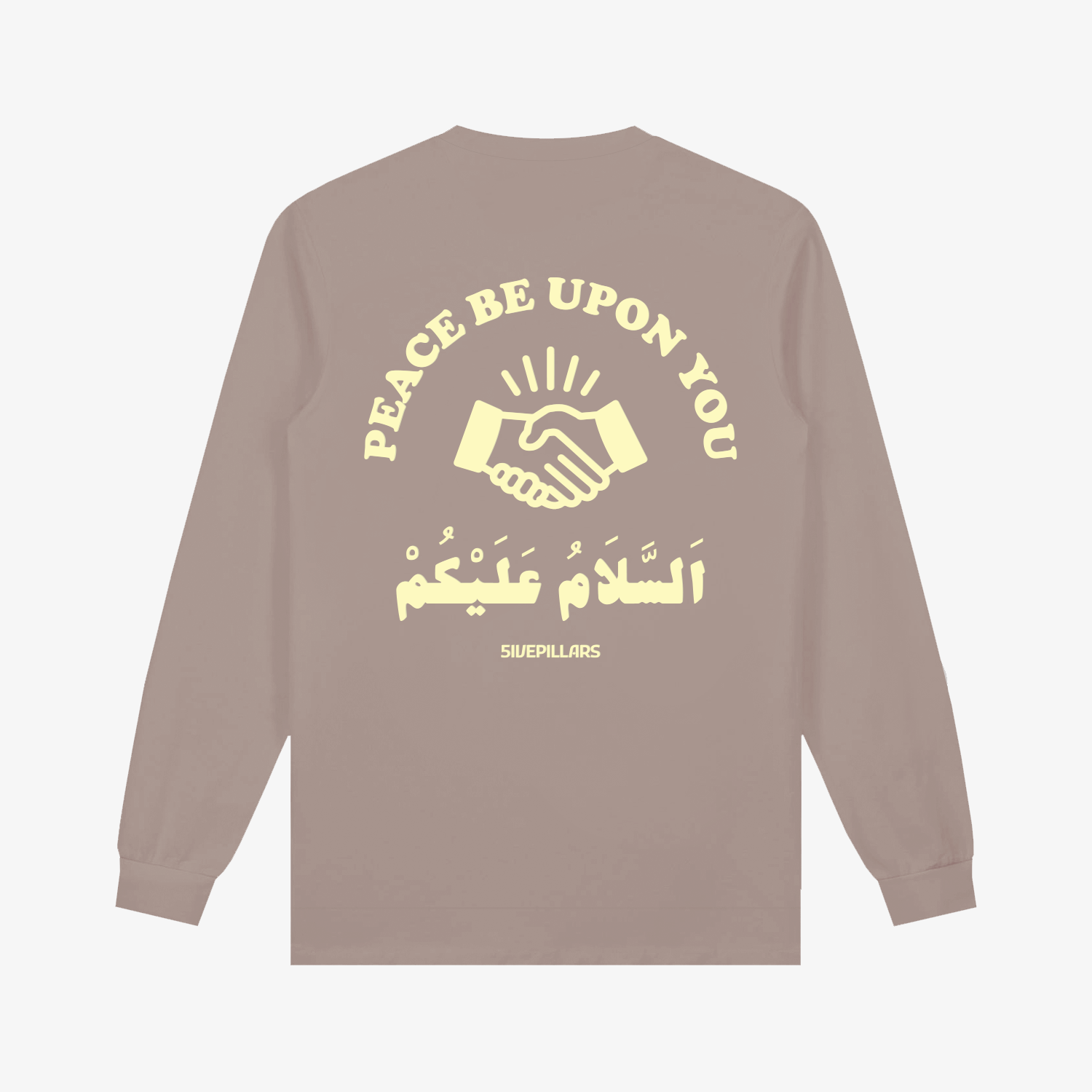 Peace Be Upon You Long Sleeve Tee - Mushroom