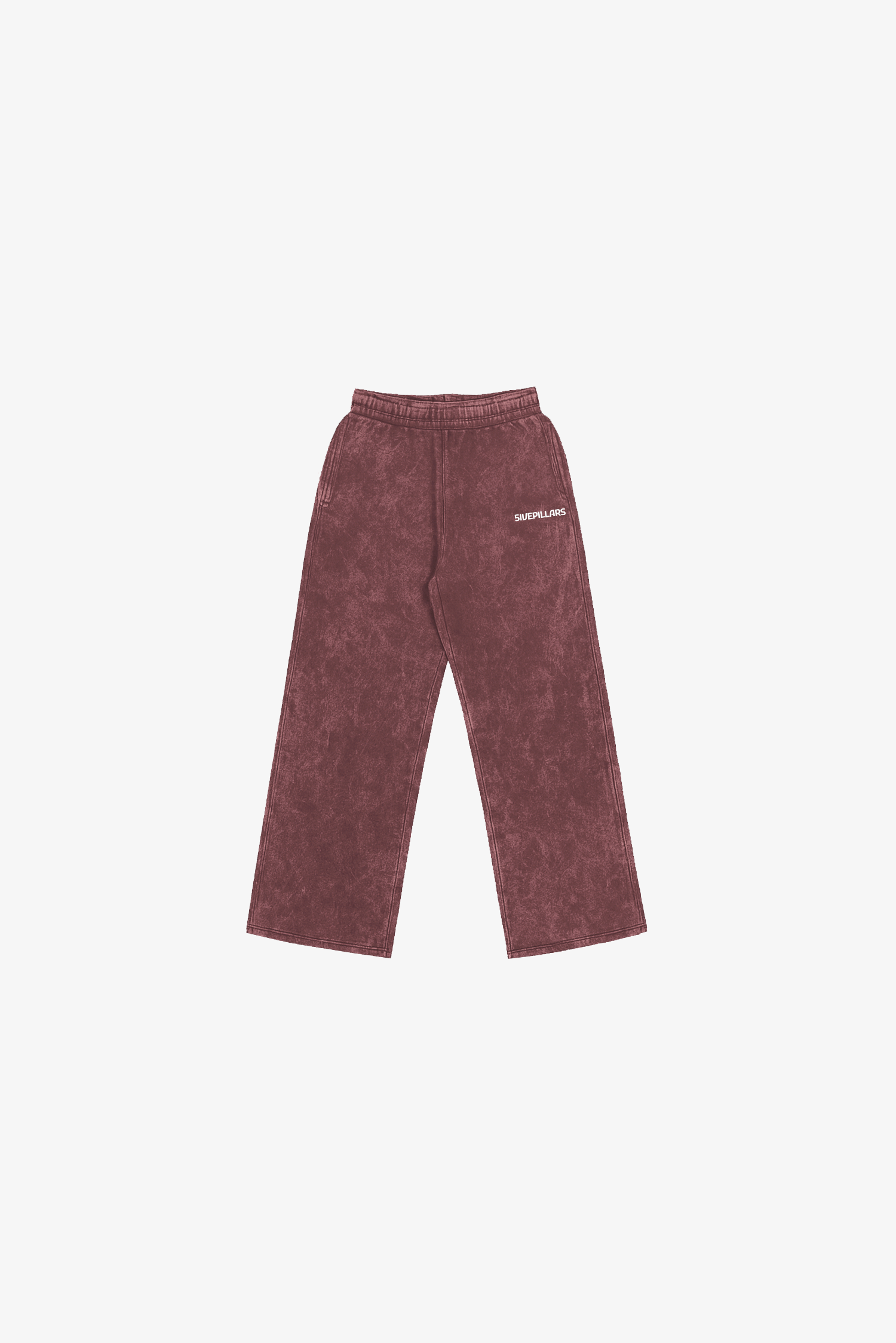 POA Relaxed Fit Sweatpants - Washed Maroon