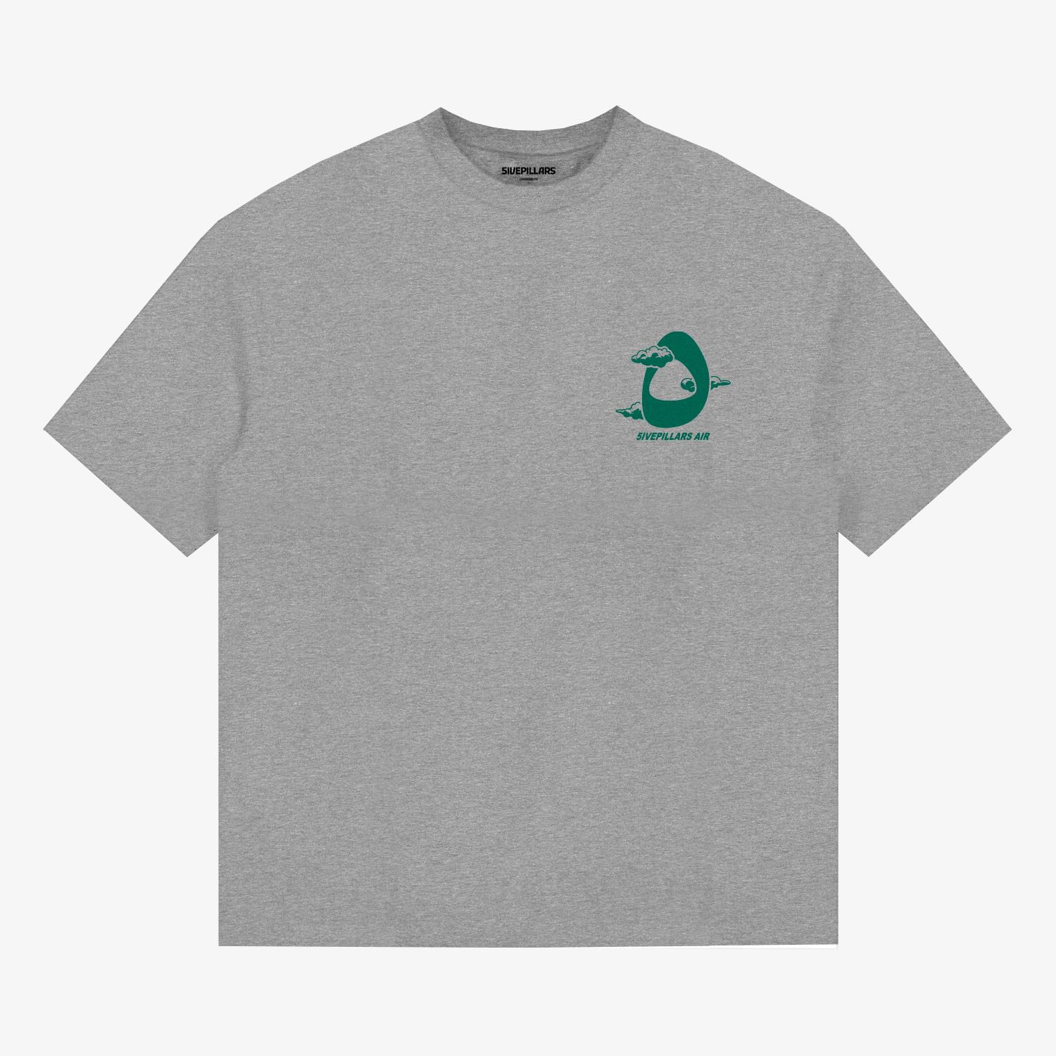 5ivepillars Air Tee - Heather Grey