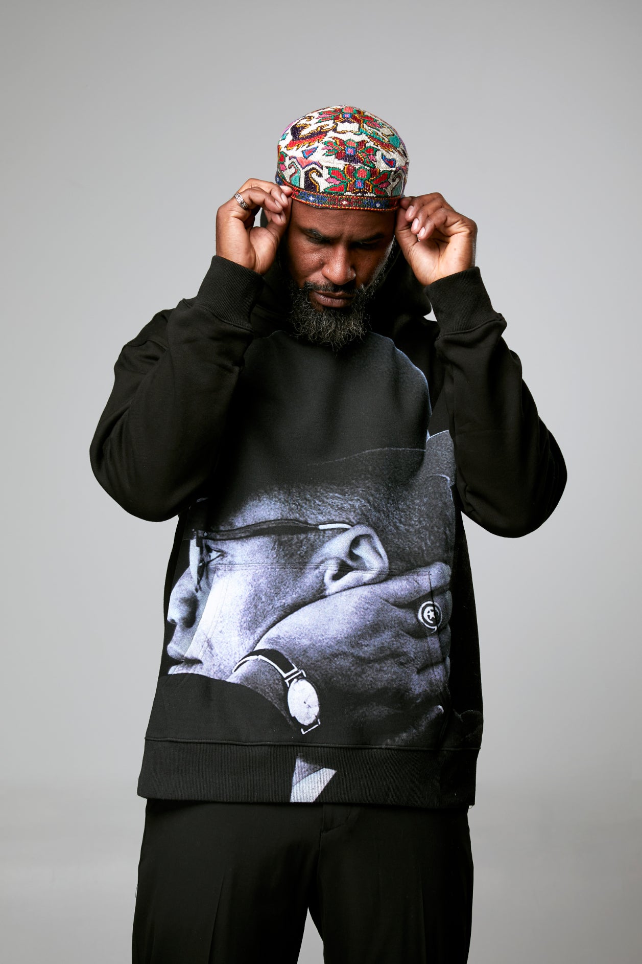 Malcolm X Hoodie - Black