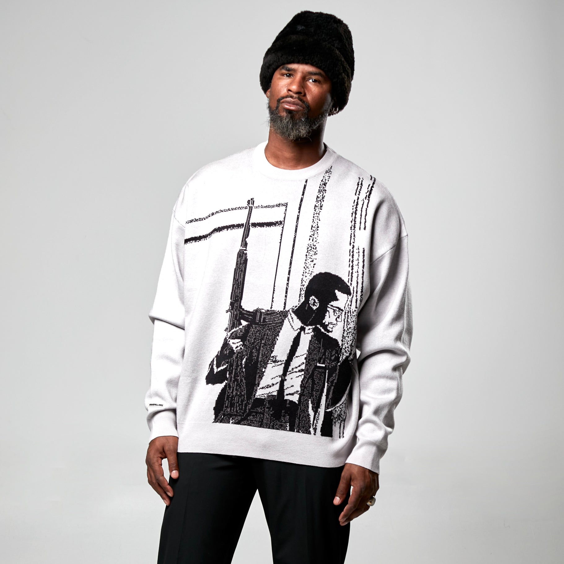 Malcolm X Knit Crewneck (Pre-Order)