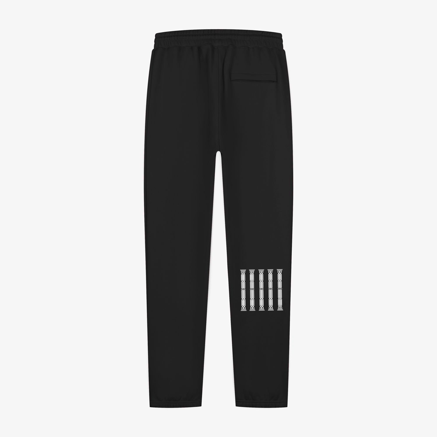 Black POA Sweatpants